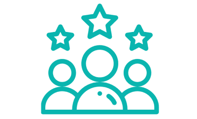 People and stars graphic design